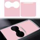 Center Console Wrap Light Pink for Tesla Model 3/Y 2021-2025,Console Cover for Tesla Interior Decor Accessories(Not for M3 Highland/My Juniper)