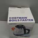 Chefman Electric Kettle with Tea Infuser, Compact 1L (4 Cups), 1500W, Removable Lid for Easy Cleaning, BoilDry Protection, Stainless Steel Filter, BPA Free, Auto Shut Off, Small Electric Tea Kettle