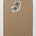 Linen Bulletin Boards for Walls 18 X 29 Inches Wooden Frame, White Pin Board Decorative Cork Board for Office Home Kitchen, Message Notice Vision Board, Wall Organizer Display Board, 18.1" x 0.7" x 28.7"