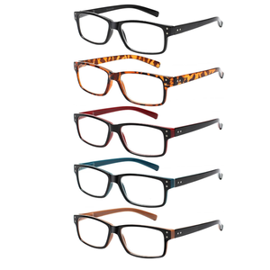 NORPERWIS Reading Glasses 5 Pairs Quality Readers Spring Hinge Glasses for Reading for Men and Women (5BLACK, 4.00)