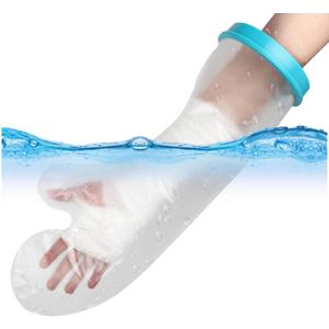 UpGoing Cast Covers for Shower Arm Adult Waterproof Cast Cover Shower Protector Bag for Wound Arm, Hands, Wrists, Elbow, Finger to Keep Wounds Dry, Reusable Durable