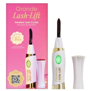Grande Cosmetics LASH-LIFT Heated Lash Curler - Rechargeable, Travel-Friendly, with 2 Heat Settings - White