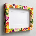 15x10cm Floral Autumn Wooden Picture Frame - Autumn Leaves Pattern Design - Tabletop Display, Gift For Friends, College, Home & Office Decoration & Supplies, Horizontal - A01