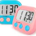 2 Pack Classroom Timers for Teachers Kids Large Magnetic Digital Timer Blue Pink