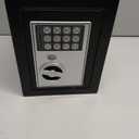Key and Electronic Security Safe Box Digital Deposit Box for Home Office Hotel Business Lock Box for Cash Jewelry Storage (Black, 0.17 Cubic Feet)