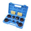 Sanding Drum and Sleeves Set 1-1/2,1, 1/2 with 2 Rubber Erasers, Drill Sanding Kit for Sanding Polishing Multiple Materials Wood Fiberglass Metal, 80, 120 Grit-27PCS