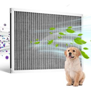 VEVOR Electrostatic Air Filter, 16x25x1 inch Washable & Reusable Aluminum AC/HVAC Furnace Filter, MERV 8 Long Lifetime, Healthier Home or Office (Actual Size: 15.5 x 24.65 x 0.82 in)