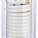 Seachoice Coiled Washdown Hose w/ Sprayer and Brass Fittings, 25 Ft., White