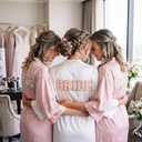 104 Pcs Wedding Iron on Letters Patches Chenille A-Z Repair Alphabet Applique Patches Bride Embroidered Letter Sew on with Gold Border for Bags Shirts(2.36'',Bright Color)