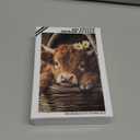 Great Jigsaw Puzzles for Adults 300 Pieces Highland Cow Puzzles for Adults Toys Gift Family Decoration Kids Puzzle (15"x10"-300PCS)