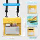 Water-Resistant Phone Pouch with Touch Screen Access, Dry Bag for Phone & Small Essentials, for Swimming, Kayaking, Beach & Travel Yellow