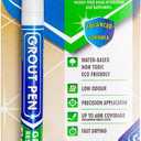 Grout Pen White Tile Paint Marker: Waterproof Grout Paint, Tile Grout Colorant and Sealer Pen - White, Narrow 5mm Tip (7mL)