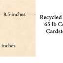 Natural Stationery Parchment Recycled Paper | 65Lb Cover Cardstock | 8.5” x 11” Inches | 50 Sheets Per Pack