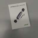 Acer SD Card Reader USB C, Dual Slots USB 3.0 Type C to Micro SD Card Adapter, Memory Card Reader for MicroSD, SDHC, SDXC, Compatible with Laptop, PC, iPhone16/15, MacBook, iPad Pro, Android-Midnight