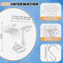 Moxweyeni 15 Pack Drop Ceiling Hooks for Hanging Ornament Christmas Classroom Supplies Hanging Ceiling Tile Metal Hangers for School Classroom Office (S Hook)