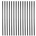 36 Inches Myard Classic Hollow Round Iron Deck Balusters for Deck Railing Porch (50-Pack, Matte Black)