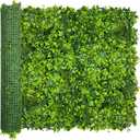 ODTORY Artificial Plant Wall Roll: 40X120 in (33.5 sqft) UV-Anti Ivy Privacy Fence Screen Faux Greenery Panels Backdrop Boxwood Ivy Vine Leaf Hedge Fence for Indoor Outdoor Green Decor
