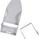 Iron Board Laundry Room Organization and Storage with Hooks, White