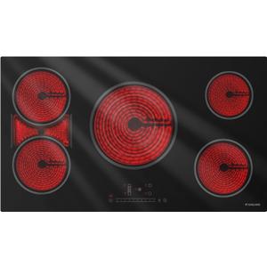 GASLAND 36 Inch Electric Cooktop, 5 Burners Glass Stove Top, ETL & FCC Certificated, 9200W Built-in Radiant Ceramic Cooktop, Slide Touch Control, Child Safety Lock, Hot Surface Indicator, 220V