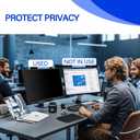 20 Inch Privacy Screen for Monitor with 16:9 Widescreen Monitor Blue Light Screen Protector - Anti-Glare - Anti-Scratch Protector Film for Data Confidentiality Privacy Shield [2 Pack]