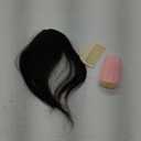 Bangs Hair Clip - Brown Black Clip in Bangs Real Human Hair, Fake Bangs Clip on Bangs for Women Fringe with Temples French Bangs Hair Extensions for Daily Wear