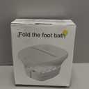 Collapasible Foot Spa Bath Massager with Heat, Pedicure Foot Spa with Bubbles/Timer/Temperature Control, Feet Soak Tub for Home, Office, Relaxation and Stress Relief, Gift for Men and Women (Blue)