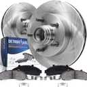 Detroit Axle - Front Brake Kit for 2WD 2000-2003 Ford F-150, 2002 Lincoln Blackwood Replacement 2000 2001 2002 2003 Disc Brake Rotors Ceramic Brakes Pads 5 Lugs