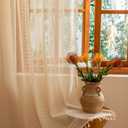 Sutuo Home Beige Boho Lace Curtains 72 inches Long for Nursery Bedroom, Sheer Curtains Privacy Crochet Light Filtering Vintage Tassels Bohemian Window Treatments Geometry Rod Pocket, 2 Panels 50" W