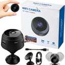 2026 New Magnetic Mini Security Camera 1080p Outdoor and Indoor Use Home Security Camera Night Vision Motion Detection (Black)