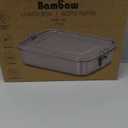 Bambaw Stainless Steel Lunch Box for Adults 47 oz, Metal Bento Box with Adjustable Compartment, Metal Lunch Container, Leakproof Stainless Steel Sandwich Container