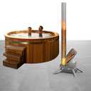 FanceSwim Outdoor Wood Fired Hot Tub Heaters, Portable Wood Burning Heater for Hot Tub, Titanium Coil Heat Exchanger Heating for Hot Tub, Spas, Bathtubs Wood Fired Pool Heating