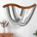 Neutral Grey Macrame Wall Hanging Dip Dyed Yarn Wall Art, Modern Boho Decor
Handmade Cotton Rope Tapestry for Bedroom, Living Room, Nursery, 31.5 x 23.6 Inch