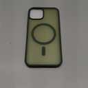 SUPFINE Magnetic for iPhone 14 Case & iPhone 13 Case (Compatible with MagSafe)(Military Grade Drop Protection) Translucent Matte Shockproof Phone Cover, Cangling Green