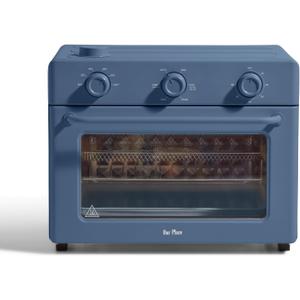 Our Place Large Wonder Oven | 6-in-1 Stainless Steel Air Fryer Toaster Oven Combo with Basket, Rack, Pan & Tray | 3-Rack, 32 QT, Large Capacity - Toast, Roast, Bake, Reheat, Broil & Steam | Blue Salt, 31.7 Quarts