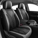 Car Seat Covers Full Set Fit for Hyundai Tucson 2010-2025 2026 Waterproof Seat Covers Faux Leather Car Seat Cushions Automotive Seat Protectors Covers(5 Seats, Black & Grey)