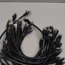 Rapink Patch Cables Cat6 1ft (24 Pack), Ethernet Patch Cable 10G, Cat 6 Patch Cable for Patch Panel to Switch, Flexiable Cat 6 Ethernet Cable with Gold Plated Black