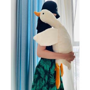Tanha Goose Plush, Goose Stuffed Animal, White Stuffed Goose, Soft and Cute Duck Plush Gift for Kids and Adults, (35 inch, 90cm）
