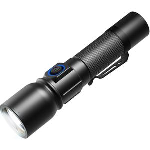 Consciot Rechargeable Flashlight One Click On/Off, Max. 1200 Lumens, 7 Modes Adjustable Including Lock Mode, Powerful Handheld Flash Light Outdoor for Camping, Hiking, Dog Walking, Emergency