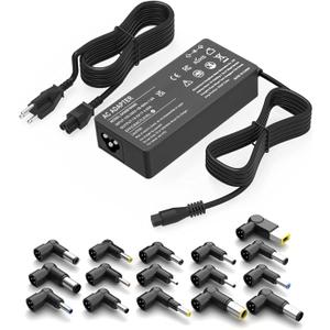90W Universal AC Adapter Laptop Charger Replacement for Dell HP Acer Asus Lenovo IBM Sony Fujitsu Gateway Notebook Ultrabook Chromebook Power Supply Cord with 16 Tips