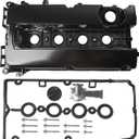 Aluminum Engine Valve Cover Kit with Gasket, Bolts, Oil Filler Cap Compatible with 2011-2016 Chevy Cruze, 2012-2018 Sonic, 2013-2020 Trax, 2009-2011 Aveo Aveo5 1.6L 1.8L Replace# 55558673 55564395