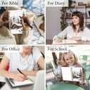 KTYHD Vintage Christmas Notebook Journal 5.5x8.3in, Winter Landscape Journal for Writing, Rustic Farmhouse Xmas Notebooks for Note Taking, Christmas Office Gifts Hardcover Spiral Notebook