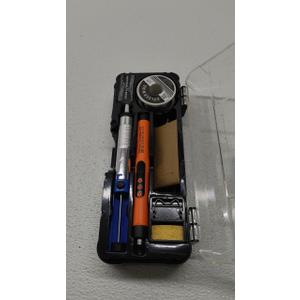 Cordless Usb Digital Rechargeable Portable Soldering Iron, Carrying Temperature Adjustment Button, Soldering Iron Wire, Soldering Iron Holder, Tin Absorber, Rosin, Storage Box (Orange)