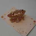 INPHER Birthday Cards for Women Pop Up Happy Birthday Card Blowable LED Candle Light and Music Birthday Gifts for Women Mom Wife Grandma Rose Gold