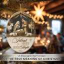 7 x Nativity Christmas Ornaments 2026 - Catholic Faith Idea Gifts for Christmas Tree, Christian Ornaments Keepsake, Religious Gifts for Women Christian, Family, Friend