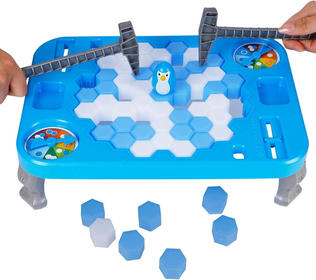 DR.DUDU Ice Breaker Game Save Penguin On Ice Block Family Funny Game Penguin Trap Activate Game Children's Day Gifts, Small