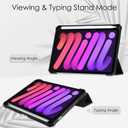 2 x Tablet Cover for Apple iPad mini 6th Generation(2021 Release),Ultra Slim Folio Stand Lightweight Auto Sleep/Wake Up Leather Case for iPad mini Gen 6 A2567 A2568 A2569 8.3" (Black)