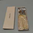 SWEETV 1920s Headpiece Flapper Headband, Rhinestone Pearl Feather Hair Band Great Gatsby Headpiece Accessoreis for Women, Champagne