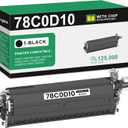 78C0D10 Black Developer Unit Remanufactured for Lexmark CS421 CS421dn CS521 CS521dn CS622 CS622de CX421 CX522 CX522ade CX622 CX622ade CX622de CX625 CX625ade CX625de Printer (1-Pack, 125,000 Pages)