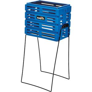 Tourna Ballport Tennis Ball Hopper Holds 80 Balls Durable and Lightweight Blue