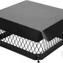Galvanized Steel Chimney Cap - 13x13 Inch Chimney Cover | Heavy Duty One-Piece Flue Cover with Mesh Storm-Proof Animal Guard | Mesh Chimney Caps for Outside Existing Clay Flue Tile